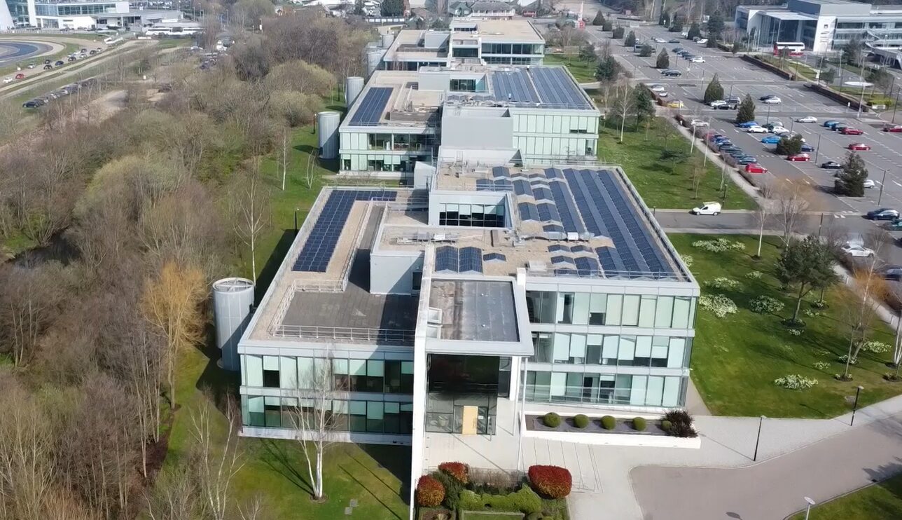 SOLARFIELD commercial solar installation — Corporate Offices, Weybridge