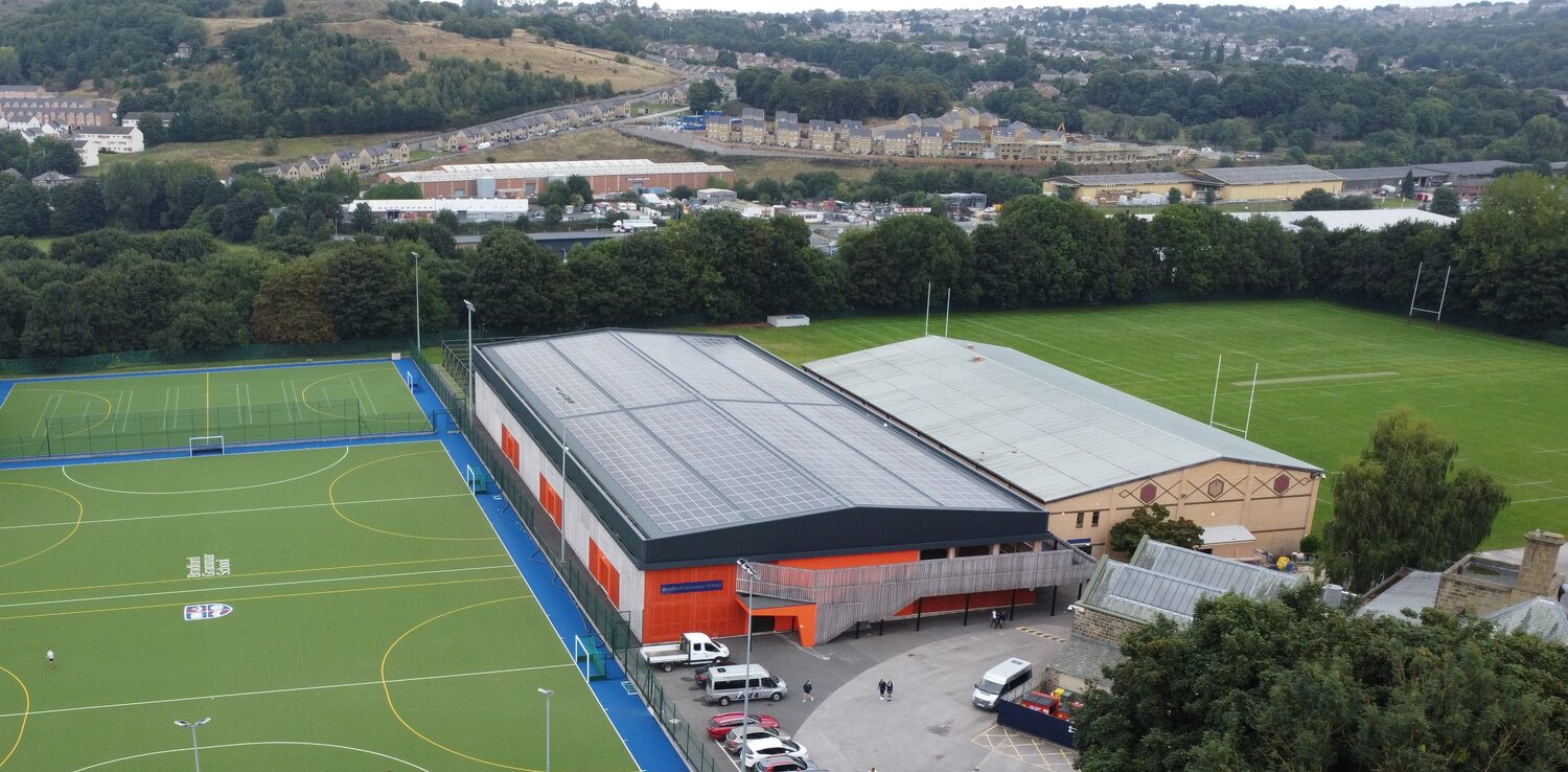 SOLARFIELD commercial solar installation — Grammar School, Bradford