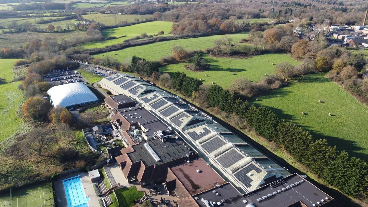 SOLARFIELD commercial solar installation — Gym & Spa, Northwood