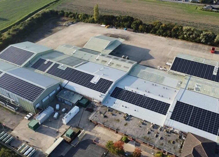 SOLARFIELD commercial solar installation — Poultry Hatchery, Boston